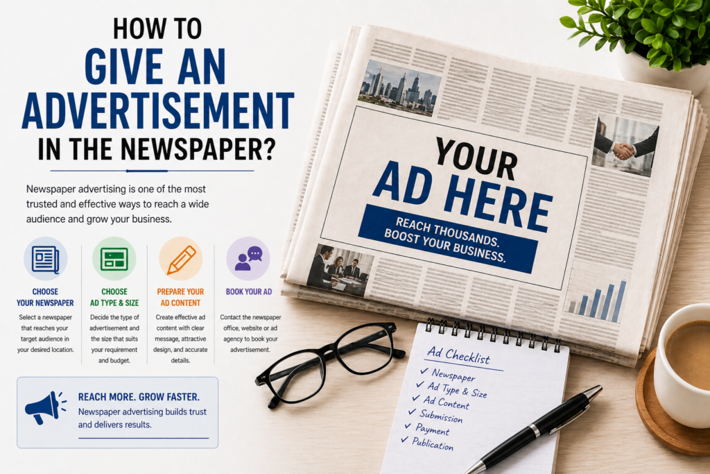 How to Give an Advertisement in the Newspaper?