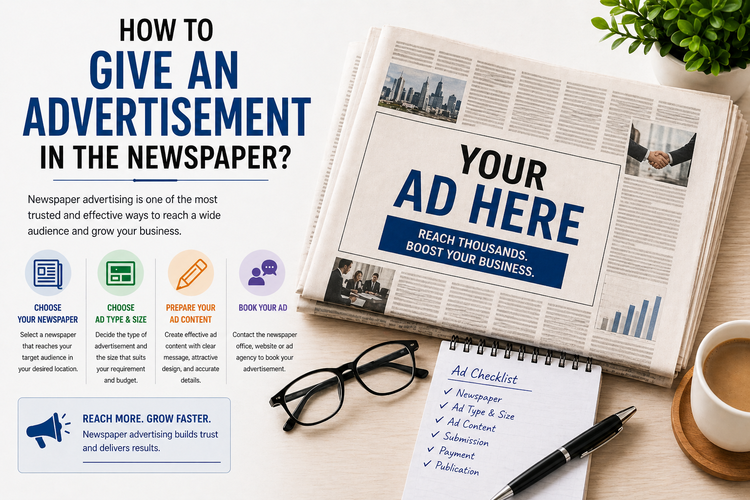 How to Give an Advertisement in the Newspaper