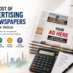 Cost of advertising in newspaper in India