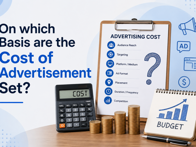 On which Basis are the Cost of Advertisement Set